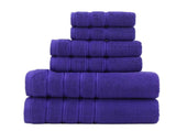 6-Piece Purple Towel Set for Bathroom, Soft & Absorbent Cotton Towels V1106-DSZ-XXX-NNNSDCV