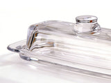 Glass Butter Dish with Lid Rectangular Multifunction Airtight Covered Butter Tray Dishwasher Safe V1294-YM0901-3118260019612