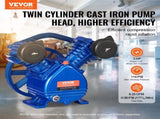 Air Compressor Head, 3HP 6.25CFM 90PSI, Twin Cylinder Oil Lubricated Air Compressor Piston V952-KQYSJBTSGBTCJ23V6V0
