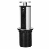 Pop Up Power Point 3 Socket Plug 2 USB Table Home Kitchen Desk Outlet V201-W12466449
