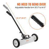 Rolling Magnetic Sweeper with Wheels, Push-Type Magnetic Pick Up Large Magnet Pickup Lawn V952-TLSCXQSQT1845AO8ZV0