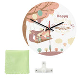 Nordic Wall Clock Retro Animal Wall Clock Modern Fashion Metal Round Clock V1294-YM0901-JY26975-04