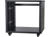 12U AV Rack Stand, 136.08kg Capacity, Network Stereo Recording Studio Rack with Lockable Caster V952-LYSJJ12U18YCOJ5U1V0