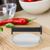 Smooth Stainless Steel Hamburger Mold Non Stick Round Burger Shaper V1366-AZ2-W-19542
