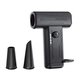 2-in-1 Electric Air Duster 130000 RPM Mini Blower with LED Light for Camping Home Car Black V1263-JX-7126-3
