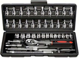 Basic automotive repair manual tool set, including a set of mechanical tools, including ratchet V1106-HEGJ-001