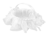 Wedding Flower Girl Basket White Lace Classic Gift Ceremony Supplies for Rose Petals V1294-YM0706-3115230069511