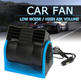 12V Adjustable Car Air Fan Dual Blue V728-LP1005006948628665