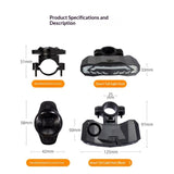 Smart Bike Tail Light with Turn Signals, Rechargeable Bicycle Horn Bike Alarm with Remote, V1192-AZ-W-2931