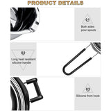 Double Boiler for Stove Top Candle Candy Chocolate Making Double Boiler Insert for Melting Pot Set V1192-AZ-W-26400