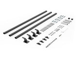 Wall Mounted Stair Handrail, 3665mm Pipe Staircase Handrail, Black Galvanized Aluminum, 32mm Pipe V952-BGSLZYGFS12FAJ1NC001V0