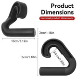 1 Pair Neutral Grip Pull Up Handles Ergonomic 45 90 Degree Barbell Grips Black V1308-DSZKI-505