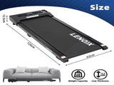1.5 HP 52cm Electric Walking Pad Treadmill with Remote Control and Display Screen V196-TM111