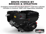 BAUMR-AG 10HP Wheelbarrow Dumper Motorised Ride On Wheel Borrow, 306CC Petrol Engine 500kg Capacity V219-BRWPWRBMRBL1M