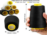 6 Rolls 3000 Yard Each Serger Thread Polyester Cones Spool Thread for Sewing Serger Overlock V1188-CYX-LHJ-865