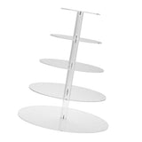Cupcake Stand Multi Round Tiers Transparent Acrylic High Stability Cupcake Tower for Display Serving V1294-YM0626-3118220330413