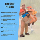 COWBOY Fancy Dress Inflatable Suit -Fan Operated Costume V63-306631