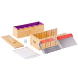 VEVOR Soap Making Kit, Bamboo Cutting Box and Inner Box with Silicone Mold, Stainless Steel Straight V952-FZQDSQGMJQGD1UP7YV0
