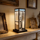Retro Vintage Tall Phonebooth Lamp, Vintage Telephone Booth Table Lamp with LED Light, Phone Box V1192-AZ-W-25191