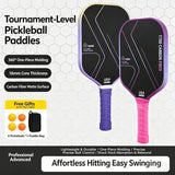 T700 Carbon Fiber Pickleball Paddle Set 8.0oz Lightweight Widebody Design, Ideal for V1232-PKQTTZ001