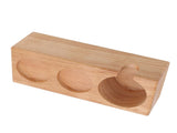 Wooden Coffee Tamper Holder 3 Hole Slip Resistant Coffee Tamping Station for Cafes Home Restaurant V1294-YM0717-3118220188112