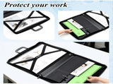 2-Pack 11 X 17 Inch Folders for Artwork Storage with Handles and Zipper Closure, Oxford Cloth V1192-AZ-W-23036