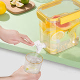 Cold Water Kettle Large Capacity Thicken Faucet Sealed Drink Storage Pot for Kitchen Yellow3.5L V1294-YM0716-3118220167114