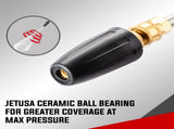 JET-USA 5000PSI Turbo Head Nozzle High Pressure Washer Water Cleaner 1/4 BSP V219-PRWTHDJETA500