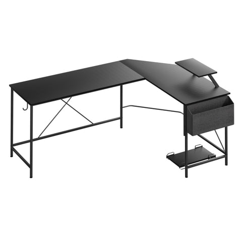 Levede Computer Desk Corner Desk Black DH1051-BK