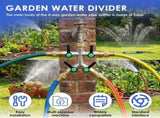 4-Way Brass Garden Hose Splitter, 3/4" NPT Threaded Water Connector, Hassle Free Installation for V1366-AZ2-W-15085