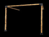 Roof Pergola Gazebo Shed Matte Black Steel Brackets DIY Kits V63-847771