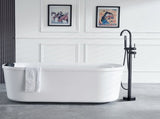 Freestanding Bathtub Faucet, Floor Mount, Freestanding Tub Filler, Shower Mixer Taps, Two Water V952-GHKSLTSYXYGH0IJXEV0