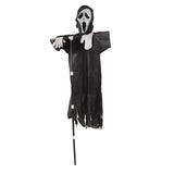 Scream Scarecrow Polyester PVC with Detachable Pole Garden Ghostface Decoration for Halloween Rural V1294-YM0717-3115220085811