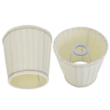 Fabricshade Beige Silver Edge Craft European Style Simple Shade for E14 Screw Candlestick V1294-YM0710-3119210205011