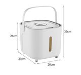 Large Capacity Storage Container with Handle - Airtight, Press-to-Open Design for Convenient V888-ELOSUNG15933