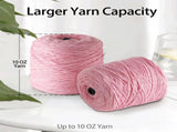 Electric Yarn Ball Winder, Pink and White, Automatic Tension Control with Stepless Speed, 7oz V1107-CS-VOBDWJES53