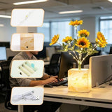 Mixed Gypsophila Table Lamp USB Battery Operated Decorative Bedside Lamp for Living Room Decor V1107-124-02075-MLT6