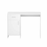 Artiss Office Desk and Chair Set 100cm Computer Desk PU Leather Office Chair FURNI-DESK100-5901-WH