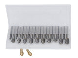 20 Pcs Double Cut Rotary Burr Set 1/8in Shank Tungsten Carbide with 2 Collets for Woodworking V1294-YM0901-3114250040911