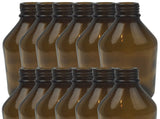12x 600ml Amber Glass Bottle Cosmetic Essential Oil General Purpose Storage V563-BR-12BWNMEDGLASS