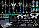 DIY Suncatchers, 400pcs Suns Making Supplies Kit Art and Crafts for Adults Hanging Prism Sun V1192-AZ-W-25968
