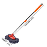 Car Wash Brush with Long Handle, 45.3in Microfiber Car Mop, Telescopic Cleaning Tool for Auto, V1366-AZ2-W-16789