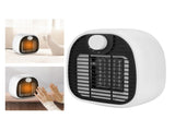 1000W Mini Desktop Electric Heater Warm Air Blower with 2 Level Adjustment for Home Office WhiteUS V1294-YM0901-3113200150511