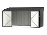 Giantz Garden Shed Galvanised Steel 3.05x1.5M Outdoor Storage Shed Workshop House Shelter SHED-FLAT-5X10-GY-ABC