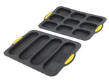 Mini Loaf Pan Perforated Anti Stick Easy to Release Silicone French Bread Baking Pan Set for Home V1294-YM0901-3118240180311
