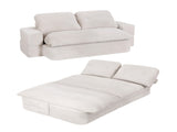 Artiss Convertible Folding Sofa Bed 30D High-Density Foam Boneless Couch with Corduroy Sleeper Couch SBED-E-FLD04-2S-BG