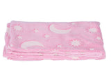 1.5x2m Luminous Blanket Double Side Flannel Star Moon Design Soft Glow in The Dark Blanket for V1294-YM0523-3117220043211