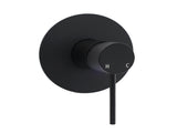Matt Black Round Bath Concealed Shower Mixer Valve Hot Cold Water Tap Watermark V1233-KRD201B