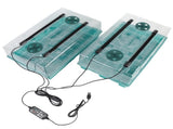 Plant Starter Tray Propagator Plant Greenhouse Grow Kit with 4 Tube Grow Light USB Connector Plant V1294-YM0901-3111250028711