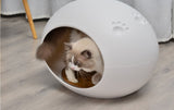 YES4PETS Medium Cave Cat Kitten Box Igloo Cat Bed House Dog Puppy House White V278-BP228-CAT-NEST-WHITE